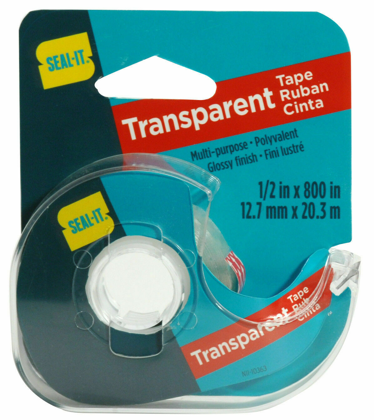 Seal-It Transparent Gift Wrap Tape with Dispenser 1/2 x 800 2Rolls - Save  Out of the Box - Save Out of the Box
